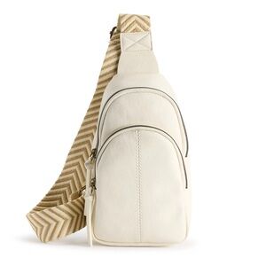 Sonoma White Leather Sling Bag